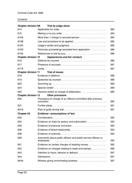 Criminal Code Act 1899 - Queensland Legislation