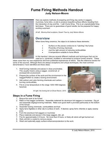 Fume Firing Methods Handout