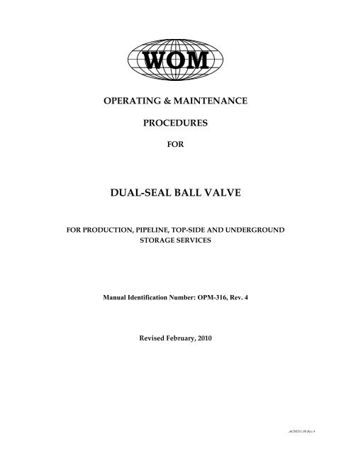 DUAL-SEAL BALL VALVE