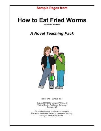 How to Eat Fried Worms - Taking Grades Publishing Company