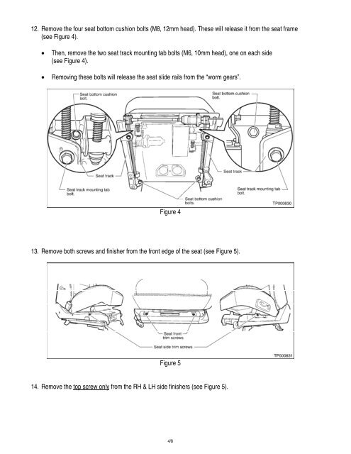 2001 – 2003 QX4; DRIVER'S SEAT (WITH ADP ONLY ... - JustAnswer