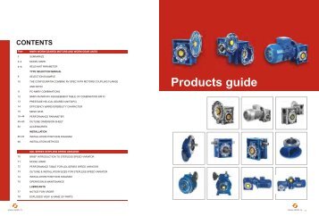 Catalogue of NMRV worm gear reducer - Zetek