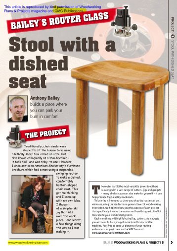 stool with a dished seat - Wealdentool.eu