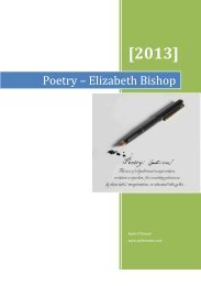 Poetry – Elizabeth Bishop - Aoife's Notes