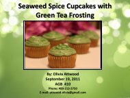 Seaweed Spice Cupcakes with Green Tea Frosting - International ...