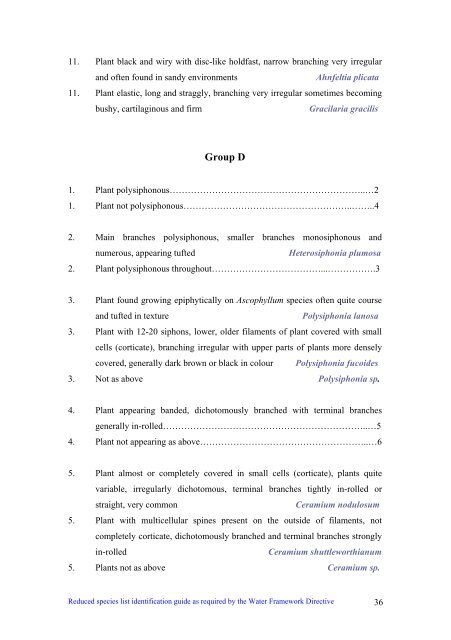 s A Field Guide to the British Seaweeds - NMBAQC