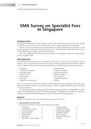 SMA Survey on Specialist Fees in Singapore - SMA News