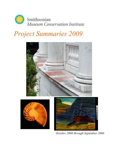 MCI Project Summaries 2008 - Smithsonian Institution