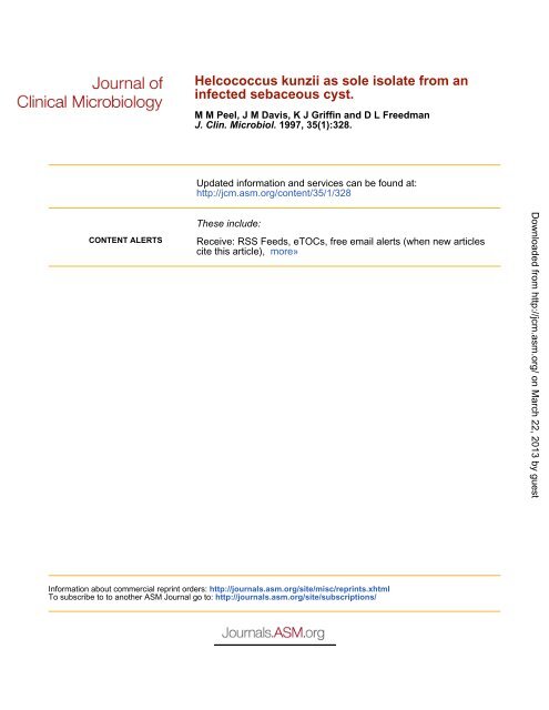 Helcococcus kunzii as Sole Isolate from an Infected Sebaceous Cyst