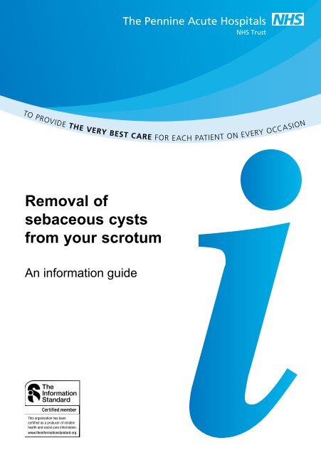 Removal of sebaceous cysts from your scrotum - Pennine Acute ...