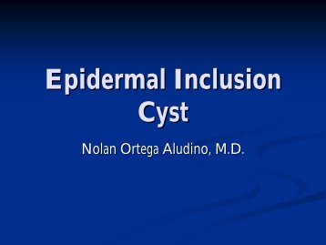 Sebaceous Cyst vs. Epidermal Inclusion Cyst