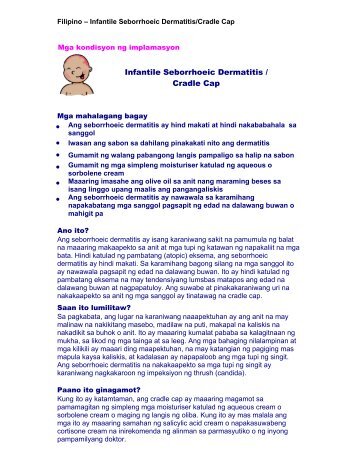 Infantile Seborrhoeic Dermatitis / Cradle Cap - Department of ...