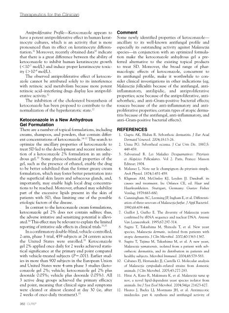 The Role of Ketoconazole in Seborrheic Dermatitis