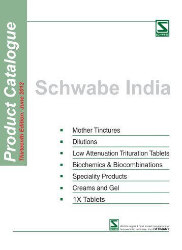 Schwabe India Product Catalogue