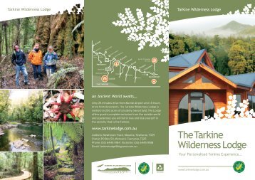 Download Lodge Brochure PDF (3mb) - Tarkine Wilderness Lodge