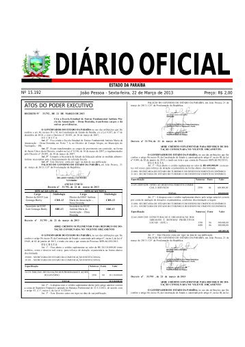 DIÁRIO OFICIAL