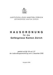 Hausordnung Gefängnisse Kanton Zürich - Amt für Justizvollzug ...