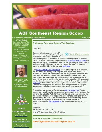 ACF Southeast Region Scoop