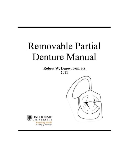 RPD Manual 11 - Removable Prosthodontics - Dalhousie University