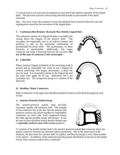 RPD Manual 11 - Removable Prosthodontics - Dalhousie University