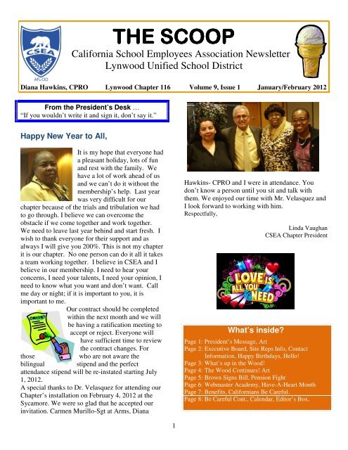 THE SCOOP - California School Employees Association