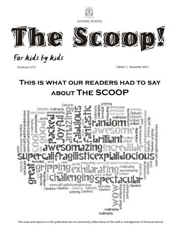 about The SCOOP - Emanuel School