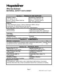 CO2 Extract MATERIAL SAFETY DATA SHEET - Hopsteiner
