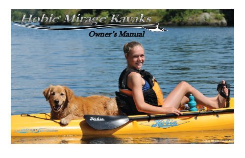 Hobie Mirage Kayaks Owner's Manual - Hobie Cat