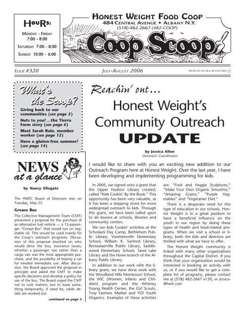 honest weight food coop membership