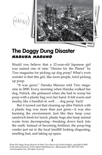 The Doggy Dung Disaster - Free Spirit Publishing