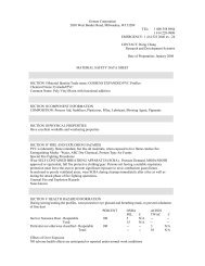 Material Data sheet - Gossen