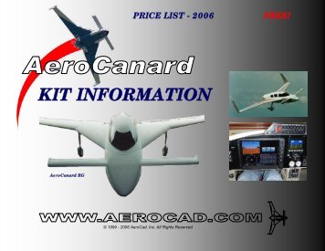 KIT INFORMATION - AeroCanard