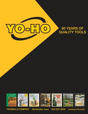 80 years of quality tools - Yeoman and Company