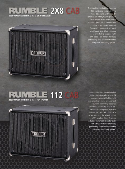 410 Cab 1000w Power Handl