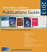 Download GWI's 2013 Publications Guide - Global Water Intelligence