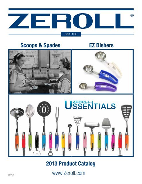 Zeroll Original 2 oz Ice Cream Scoop, Size 20, in Aluminum Alloy with Gold  End Cap (