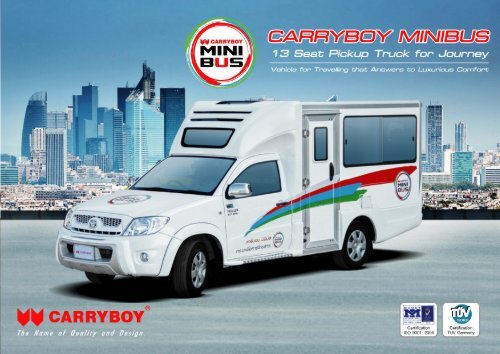 1 -'3 Seat Pickup Truck for Journey - CARRYBOY MINIBUS