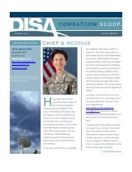 COMSATCOM SCOOP - Defense Information Systems Agency