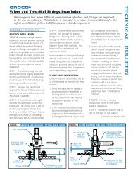 Valves and Thru-Hull Fittings Installation - Groco