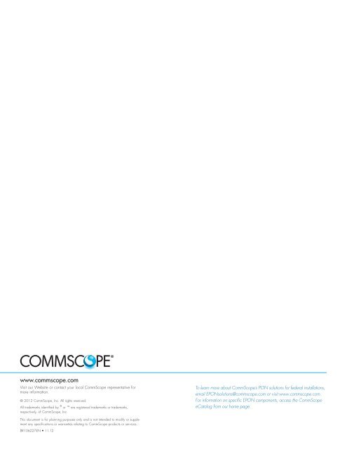 Passive Optical Network (PON) - Public - CommScope