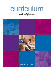 curriculum - High/Scope Educational Research Foundation