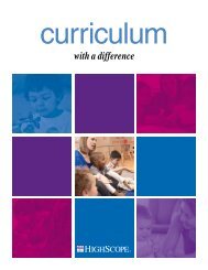 curriculum - High/Scope Educational Research Foundation