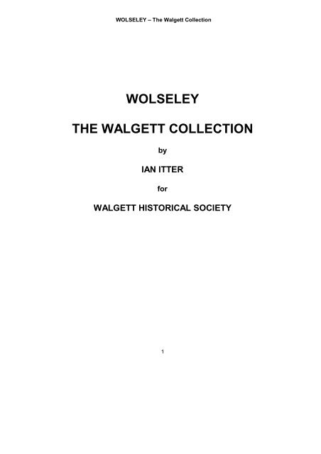 Walgett Library wolseley the walgett collection - Walgett District Historical Society