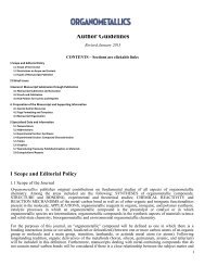 1 Scope and Editorial Policy - American Chemical Society Publications