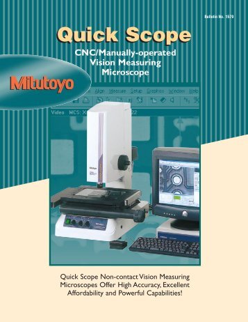 Mitutoyo Quick Scope - Measuring Solutions