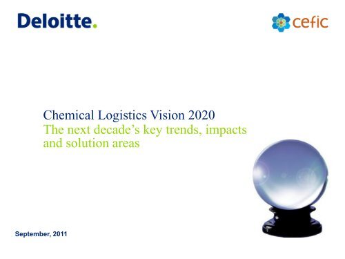 Download the report "Chemical Logistics Vision 2020" - Cefic
