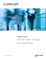 imVision™ System Manager - CommScope