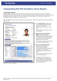 Interpreting the PTE Academic Score Report - Pearson Test of English