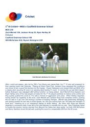 Senior School News 32 of 2012 - Melbourne Grammar School