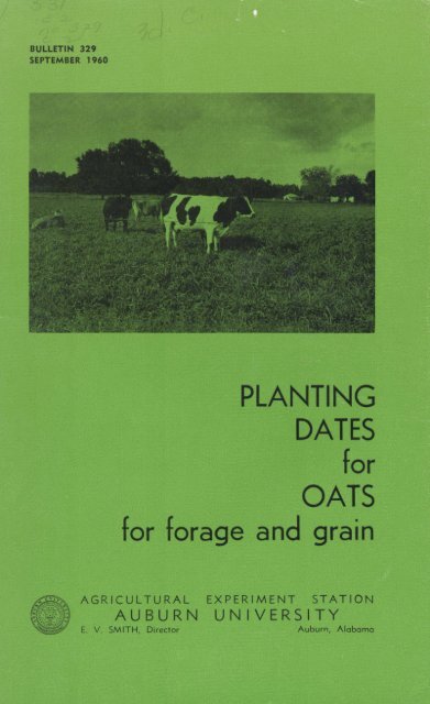 PLANTING DATES OATS - Auburn University Repository